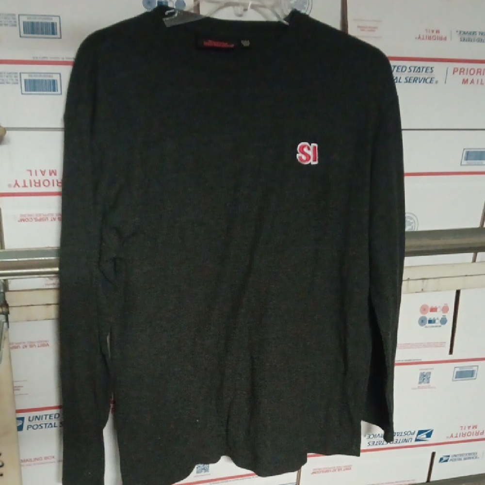 Sports Illissrated Size 2XL Black Long Sleeve Shirt with SI Logo (SKU 559)